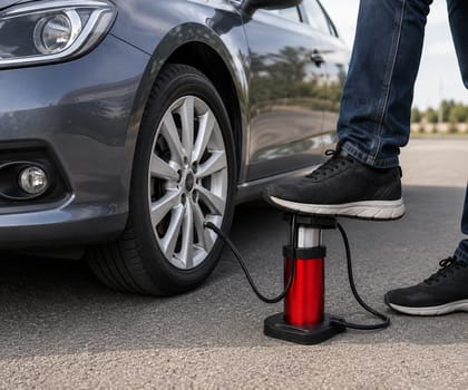 DHRUVINSRI Portable Mini Foot Pump For Bicyclebike And Car-1Pc DHRUVINSRI Portable Mini Foot Pump For Bicyclebike And Car-1Pc