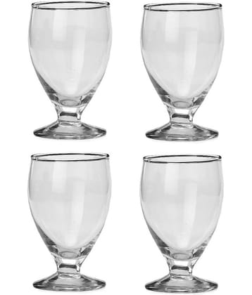 AFAST Designer Glass Glass Wine Glasses 100 ml ( Pack of 4 )