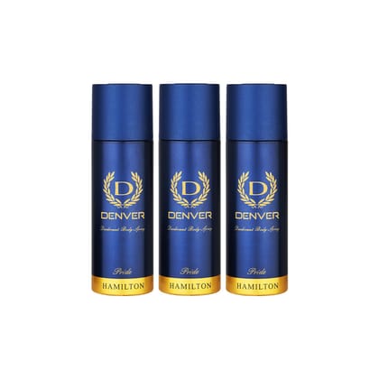 DENVER Pride Nano Deodorant For Men 50 ML Each, Pack Of 3 | Long Lasting Fragrance