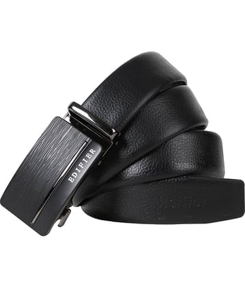 Edifier - Black Leather Men's Formal Belt ( Pack of 1 )