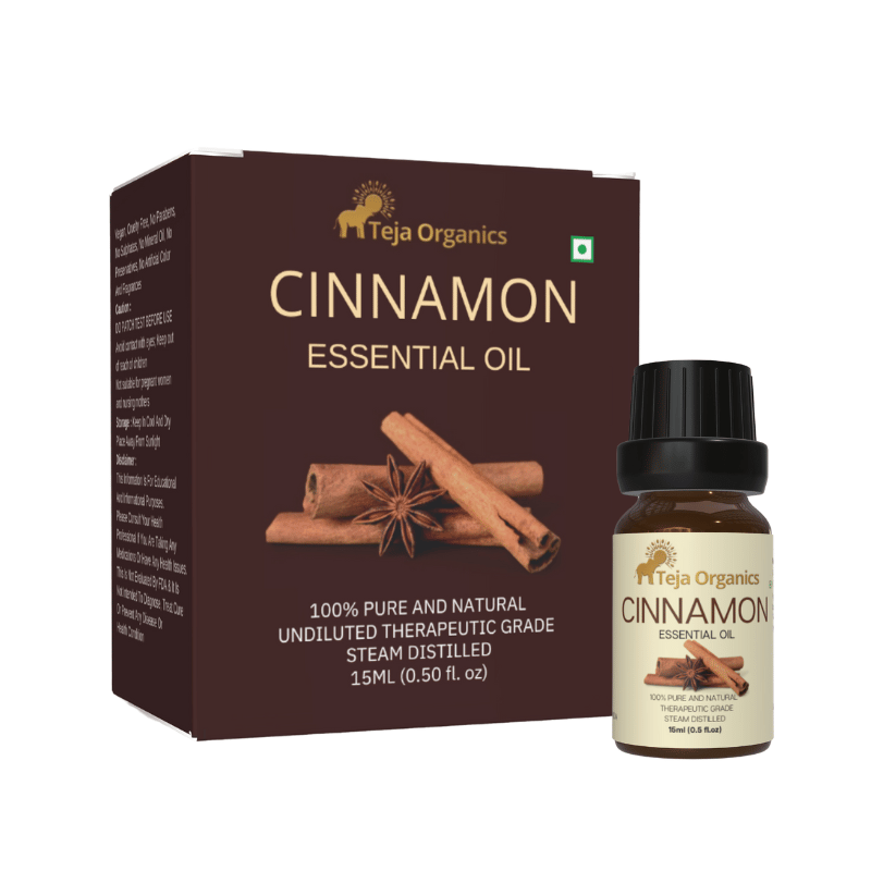 Cinnamon Essential Oil 15ml | Sweet, Woody, Spicy and Earthy aroma | Warming, Stimulating, and Energizing | Moisturizing and Nourishing skin | Reduces acne | Lightens dark spots and Brightens the skin | Support scalp stimulation and overall hair health