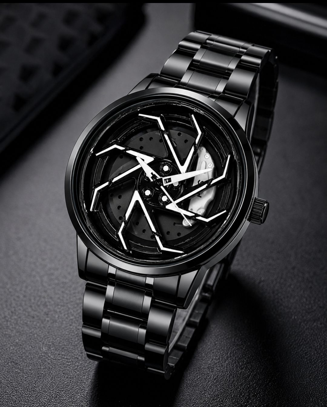 Men’s wheel watch Premium 360 rotesion Black Analog Wrist Watch