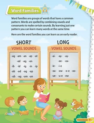 Phonics Reader - 3 (Word Families Short and Long Vowel Sounds) Age 6+ [Paperback] Dreamland Publications