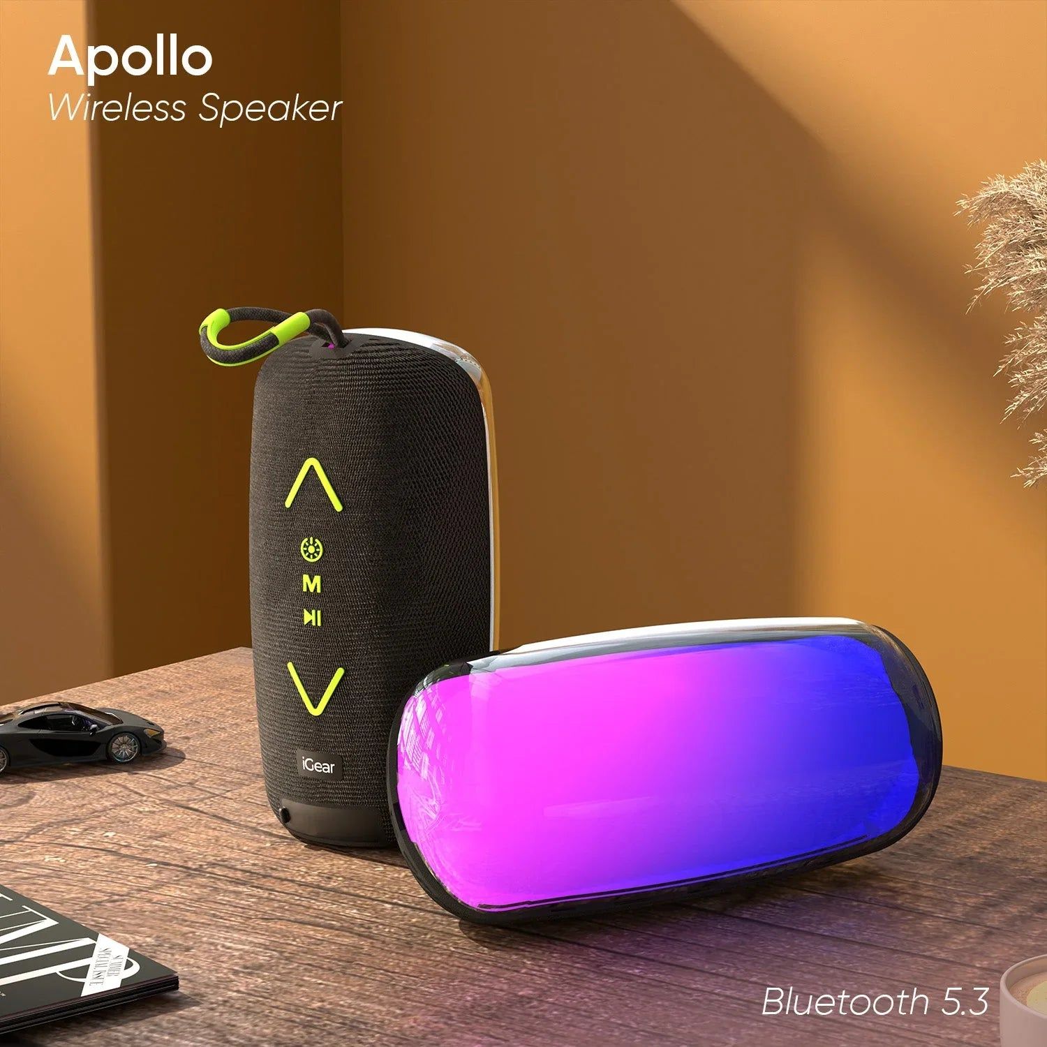 iGear Apollo 20W Portable Bluetooth Speaker with LED Lights