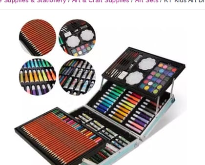 Kids Art Drawing Set Art and Craft Supplies Drawing and Painting Set Great Birthday Gift for Boys Girls Children (145 Pcs Art Set) SPACE THEME