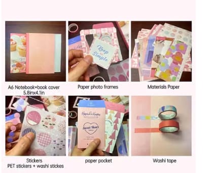 BIGMOTHERS Vintage Aesthetic Scrapbook Kit(346Pcs)