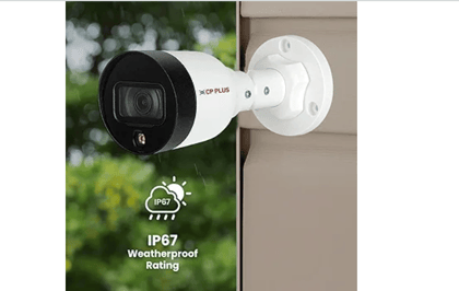 CP PLUS CP-UNC-TA41L3C-Q Powerful Guard 4MP Network IR Bullet Camera with 30M Smart IR, Built-in Mic, DWDR, IP67, PoE