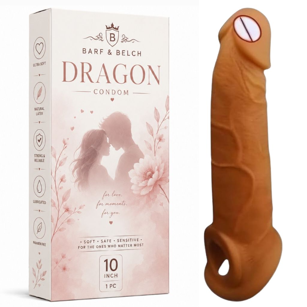 Premium Reusable Condom - 10 Inch - Unleash the Dragon