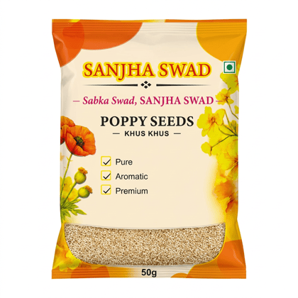 Sanjha Swad Poppy Seeds Khus Khus 100g/50G