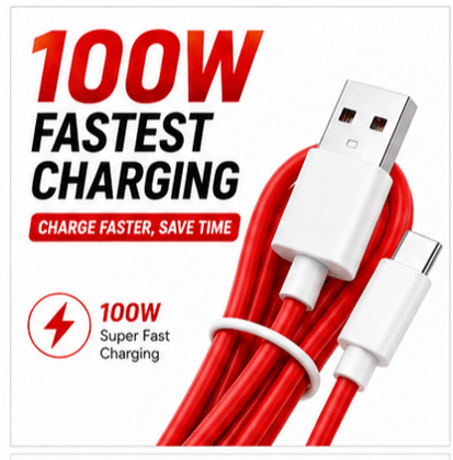 100W Fast Charging USB Type-C Cable