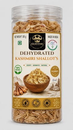 Gucchi Dehydrated Kashmiri Shallot's (Praan) Flakes - 100g