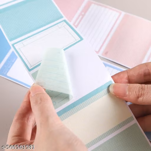 Sticky Notes Set– 256 Pcs Pull-Out Sticky Notes Set with Dispenser