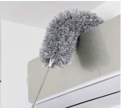 Microfiber Feather Duster with Extendable Long Pole (100 Inches), Bendable Head for Cleaning High Ceiling Fans, Interior Roof, Cobwebs – Washable & Telescopic Long Handle Cleaning Tool
