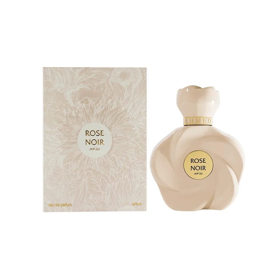 Rose Noir by Ahmed Al Maghribi Eau De Parfum 75ml for Women Premium Luxury Long Lasting Elegant Floral Rose Woody Oriental Designer Fragrance