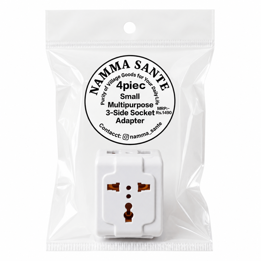 Small Multipurpose 3-Side Socket Adapter | Small 3-Side Universal Socket Adapter | Mini Multipurpose Socket Adapter | 3-Way Socket Adapter | Universal Multi Plug Adapter - Hardware, Tools and Home Safety | Buy online on ZillyBuy
