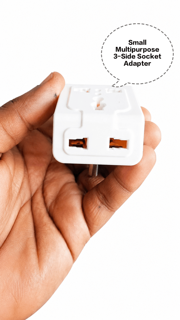 Small Multipurpose 3-Side Socket Adapter | Small 3-Side Universal Socket Adapter | Mini Multipurpose Socket Adapter | 3-Way Socket Adapter | Universal Multi Plug Adapter - Hardware, Tools and Home Safety | Buy online on ZillyBuy