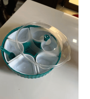 7 Compartment 360° Rotating Masala Box with Spoon | Plastic Masala Dabba & Spice Box for Kitchen | Airtight Spice Organizer with Transparent Lid | Kitchen Masala Storage Container