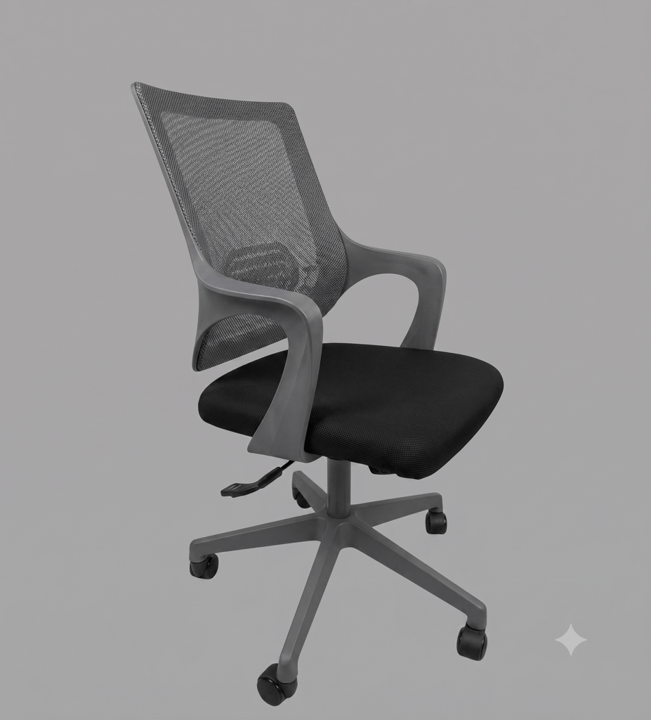 Modern Ergonomic Mesh Back Office Chair with Fixed Armrests
