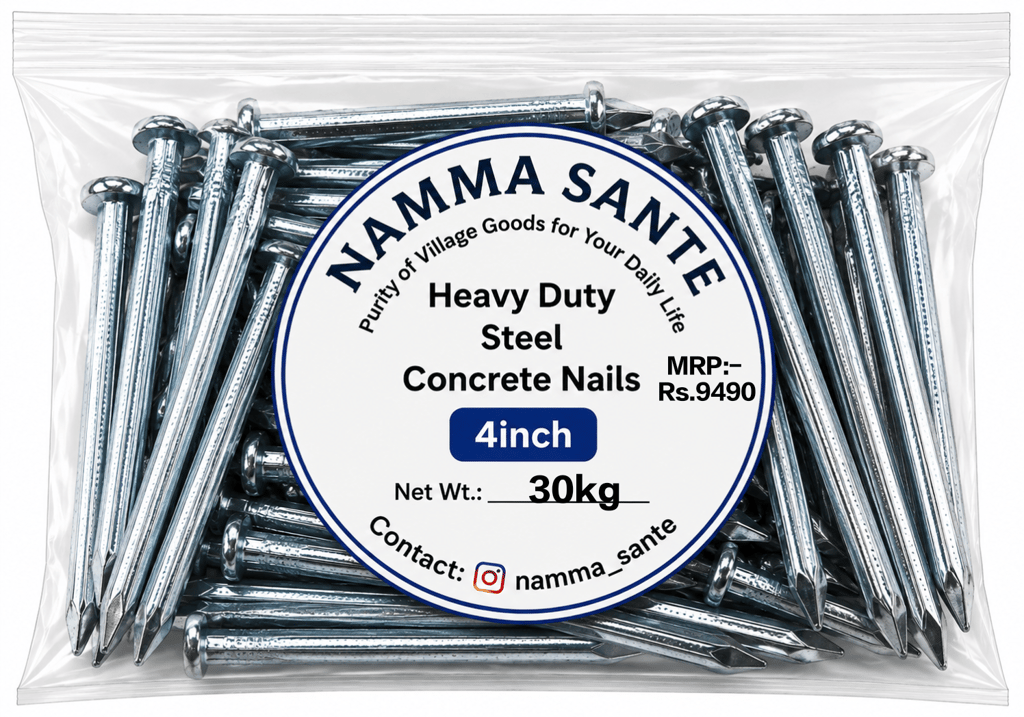 Heavy Duty Steel Concrete Nails 4 Inch | Concrete Nails | Steel Nails | Cement Nails | Masonry Nails - Hardware, Tools and Home Safety | Buy online on ZillyBuy