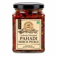 Maa Craft Pahadi Mirch Pickle (Hot & Sweet) | Himachali Chilli Pickle | Traditional Indian Achaar | Himalayan Crafted | Spicy & Sweet | No Artificial Flavours | 300g
