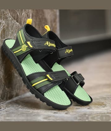 Ajanta - Black Men's Floater Sandals