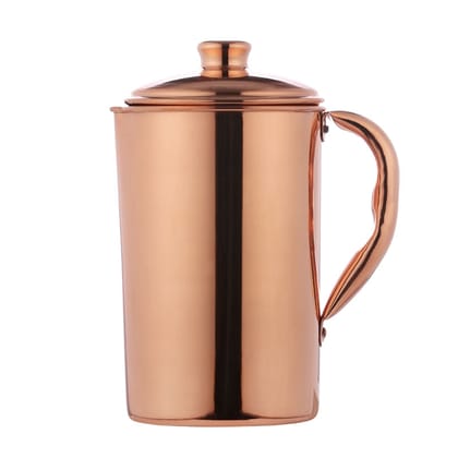Copper Plain Jug for Keeping Water for Ayurvedic Benefits (1.5 Liter)