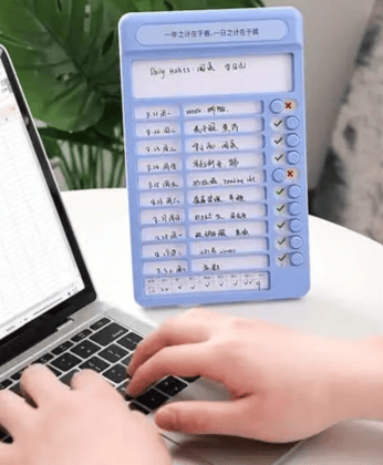 Cute japanese Schedule Tracker Portable Self-Discipline Chore Chart Daily Checklist 