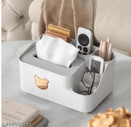 Pen and Pencil Stationary Storage Tidy Desk Organizer Box with Compartment for Home and Office Accessories