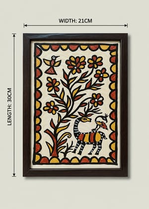 Sohrai Kohrai Tribal Nature and Wildlife Painting