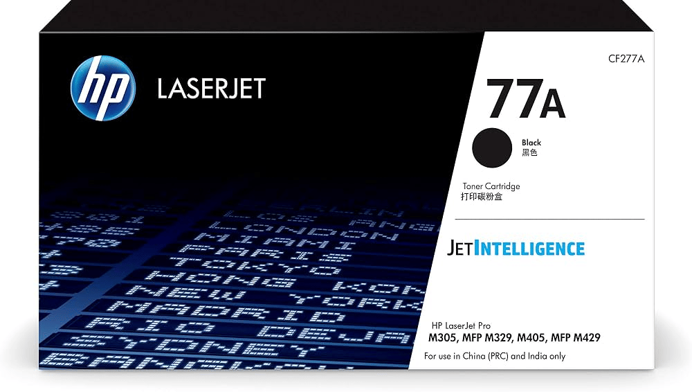 HP 77A Black Original LaserJet Toner Cartridge CF277A for HP LaserJet Pro M404 & M428 Series Printers