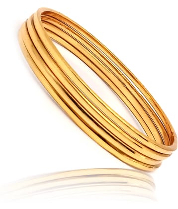 SHANKH-KRIVA - Gold Bangle Set (Pack of 1)