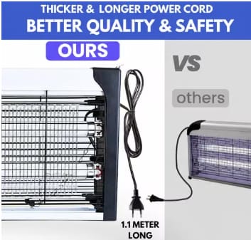 pest cantrol Zapper Trap LED Lamp, Plug-in Electronic Machine with UV Light, Indoor Electric Machar Lamp for Home, Bedroom, Kitchen & Office