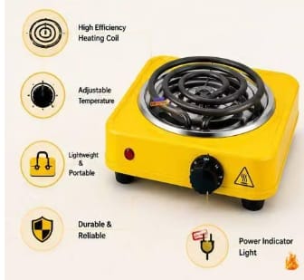 Portable Electric Hot Plate Burner for Compact and Convenient Cooking
