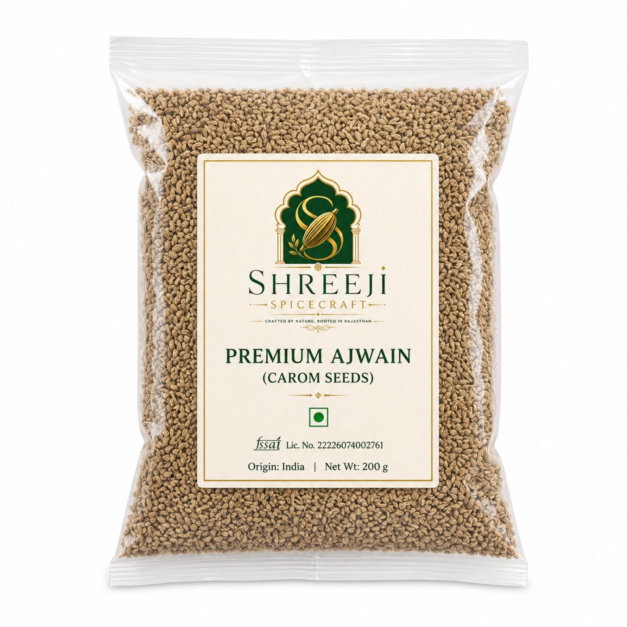 Shreeji Spicecraft Premium Ajwain 200g | Carom Seeds