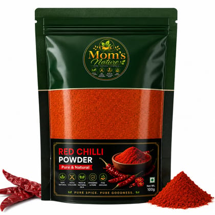 Mom's Nature Pure & Natural Red Chilli Powder 100g