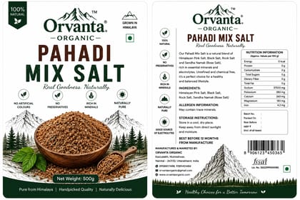 Orvanta Organic Pahadi Mix Salt