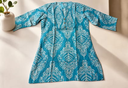 Glamvila Aqua Mehr Indo Western Tunic