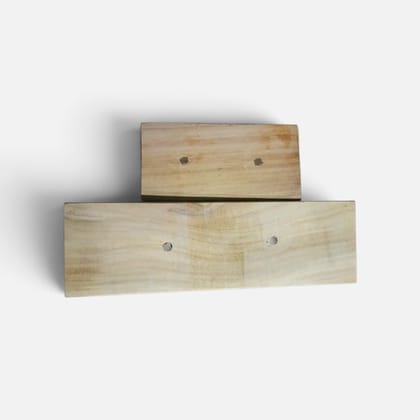 Wooden Plaster Float Trowel Set of 2 (9.5x3 Inch & 5.5x3 Inch) - Heavy Duty Masonry Gurmala