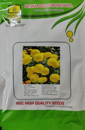 NSC MARIGOLD SEED YELLOW PUSA BAHAR 10 GM