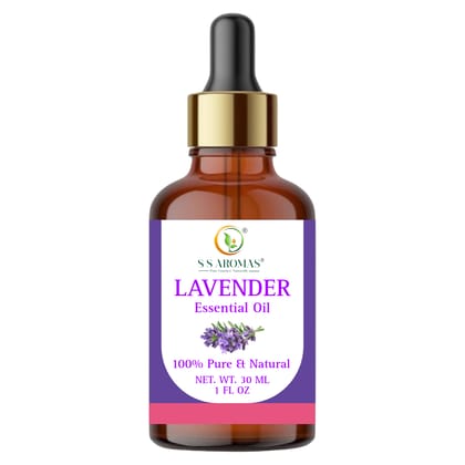S S AROMAS Lavender Essential Oil 100% Pure & Natural 30ml