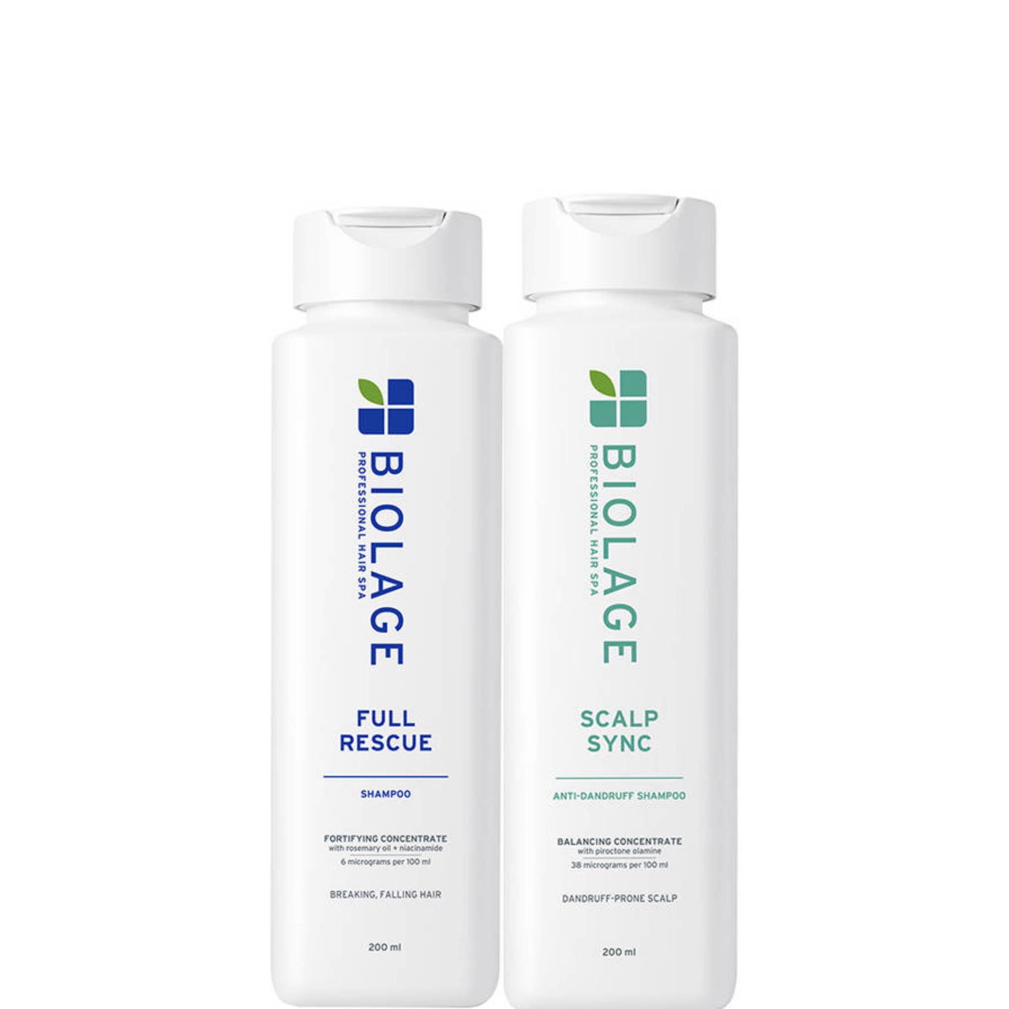 Biolage FULL RESCUE + SCALP SYNC shampoo Combo (200ml each) Pack of 2