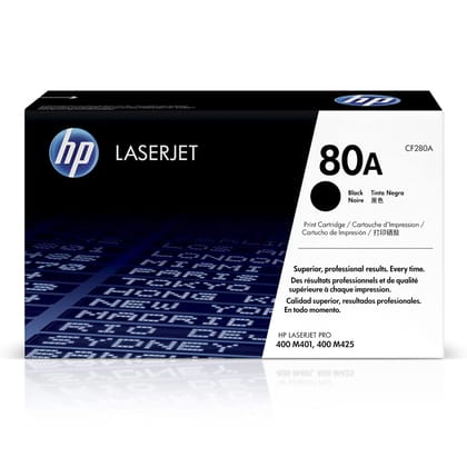 HP 80A CF280A Black Original Toner Cartridge For HP LaserJet 400, M401, M401d, M401dn, M401, M425 MFP