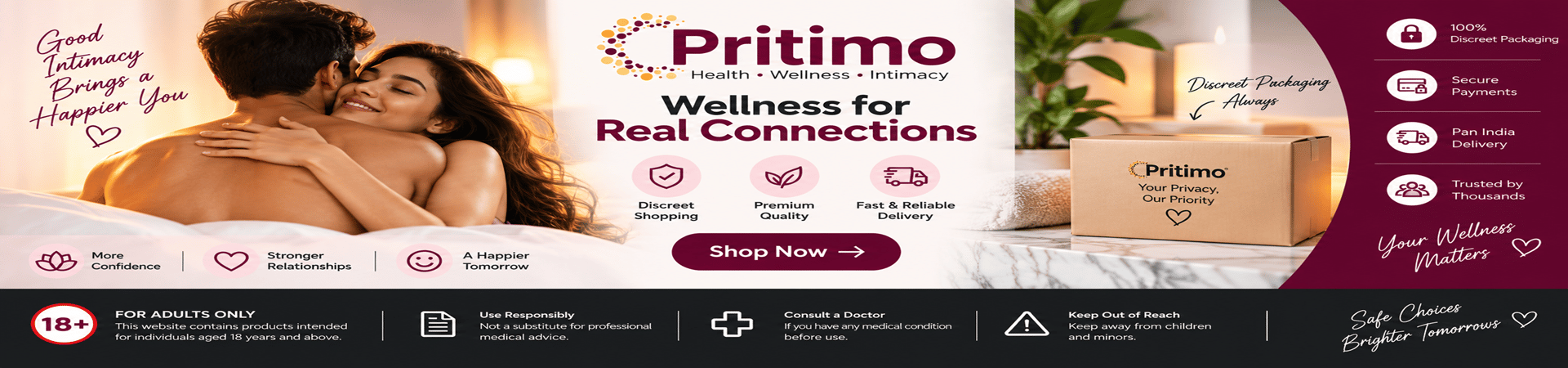 Pritimo Premium Intimate Wellness - Discreet Shopping