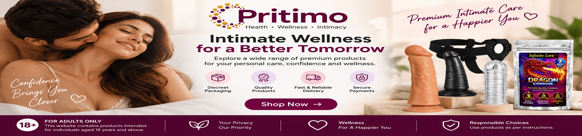 Pritimo Premium Intimate Wellness - Discreet Shopping