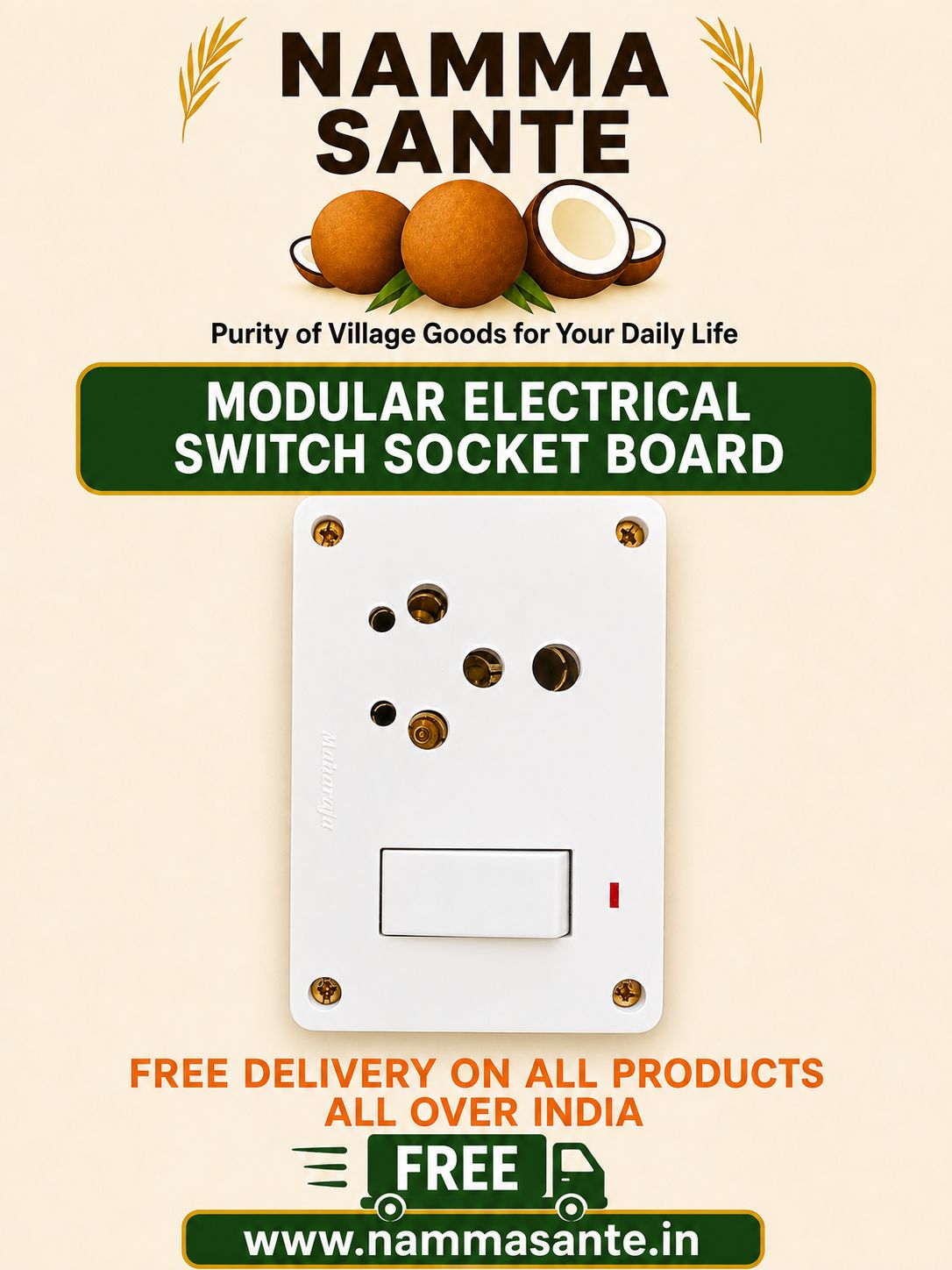 Modular Electrical Switch Socket Board | Modular Vidyut Switch Socket Board | Modular Bidyut Switch Socket Board