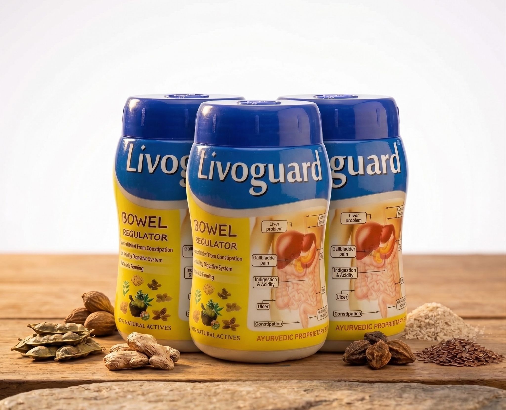 Livo Guard, For Better Digestion, Bowel Regulator, Pack of 3- 300G 