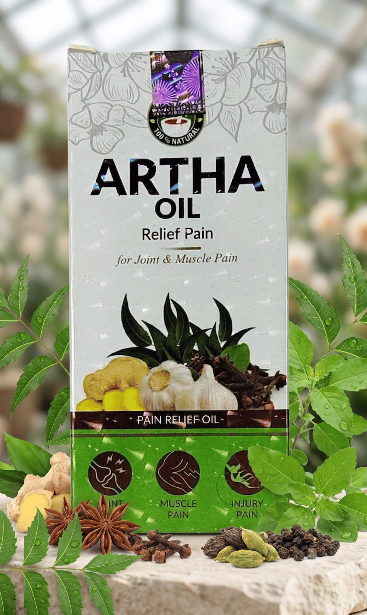 Artha Oil, Ayurvedic, Herbal, Pain relief Massage oil- Joint and Muscle Pain Pack of 1