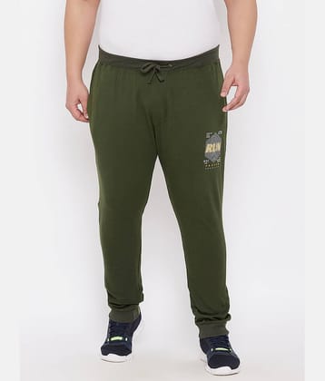 Ardeur - Olive Green Cotton Blend Men's Joggers ( Pack of 1 )