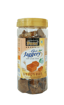 Pure Cane Jaggery Cube Plain, 500 gm