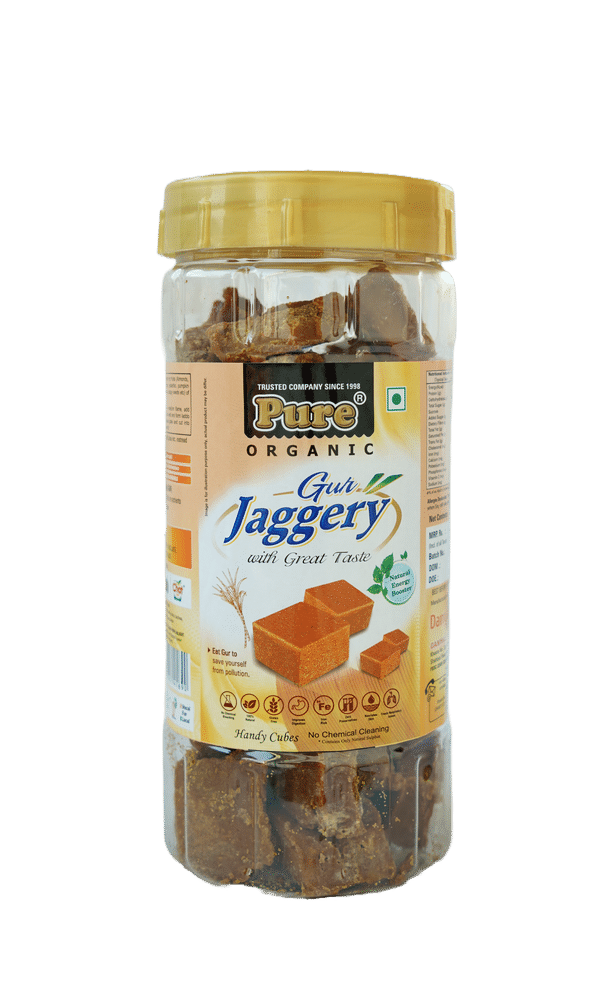 Pure Cane Jaggery Cube Plain, 500 gm
